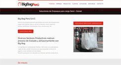Desktop Screenshot of bigbagperu.com